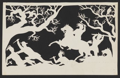 White Men Massacring Indians by Unknown artist