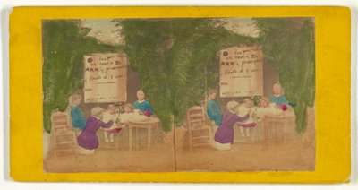 Women and Children Seated at a Table by Unknown artist