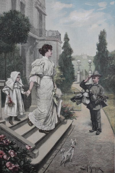 Youthful Hawker, Pedlar by Unknown artist