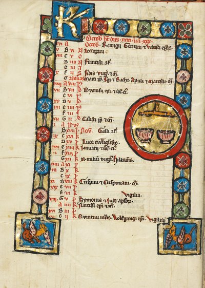 Zodiacal Sign of Libra by Unknown artist