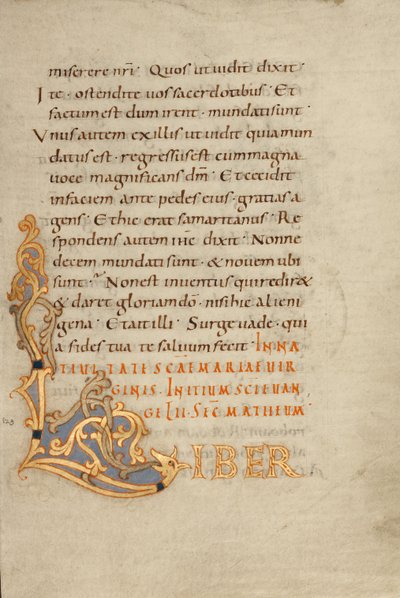 Decorated Initial L by Unknown artist/maker
