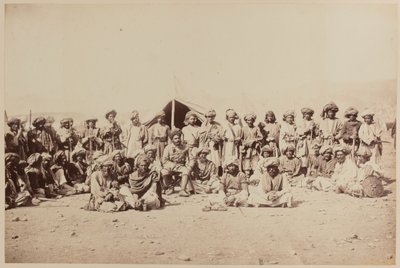 Afghan tribesmen at a durbar by Unknown photographer