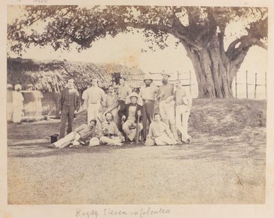Army cricket team, Calcutta by Unknown photographer