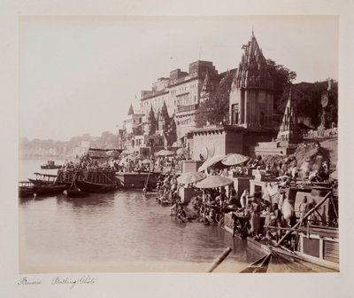 Benares Bathing Ghats, c.1885 by Unknown photographer