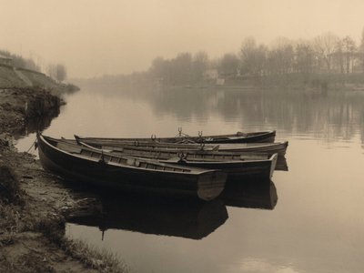Boats on the Arno, Florence by Unknown photographer