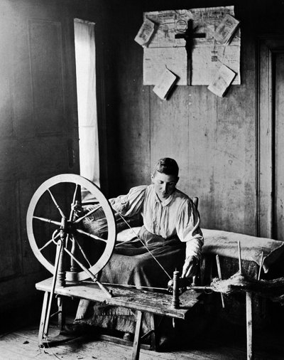 Craft Weaving by Nottman, circa 1890 by Unknown photographer