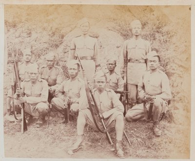 Detachment from the 4th Goorkha Regiment by Unknown photographer