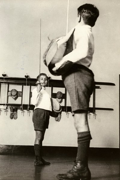 Fascism, fencing lessons by Unknown photographer