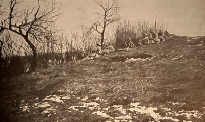 French Troops on a Slope by Unknown photographer