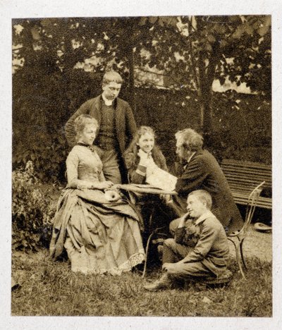 Gustave Eiffel with family, Photography 1882 by Unknown photographer