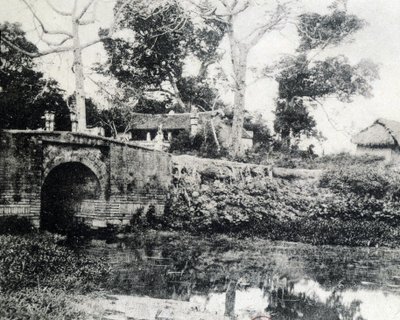 Hanoi, the Paper Bridge in 1883 by Unknown photographer