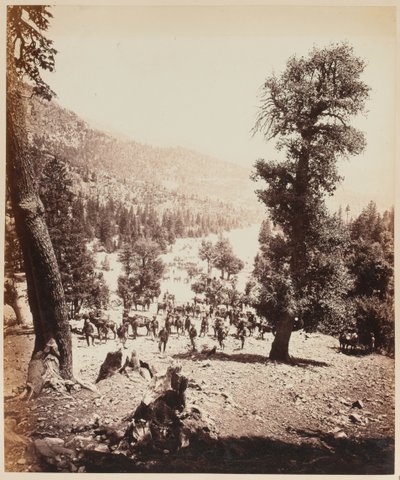 Indian Mountain Artillery battery by Unknown photographer