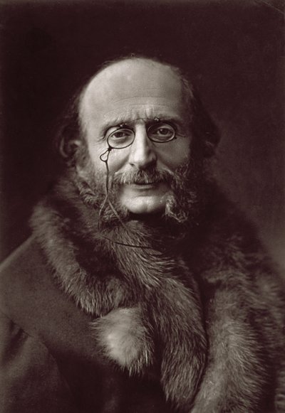 Jacques Offenbach, German Composer (b/w photo) by Unknown photographer