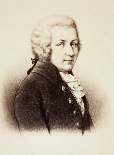 Portrait of Wolfgang Amadeus Mozart by Unknown photographer