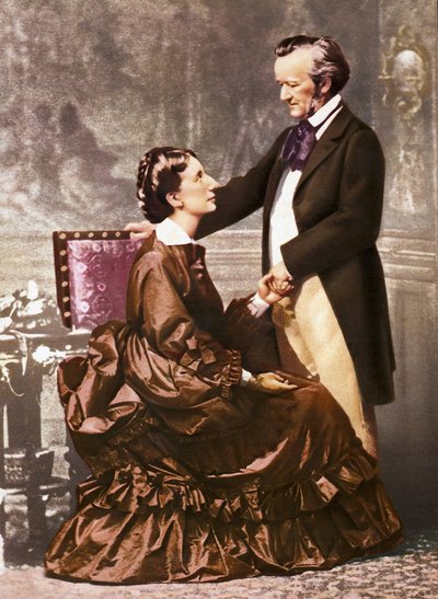 Richard and Cosima Wagner (photo) by Unknown photographer