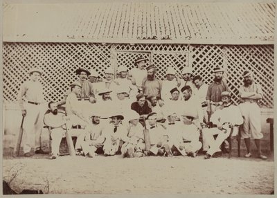 Royal Artillery Cricket Teams, India by Unknown photographer
