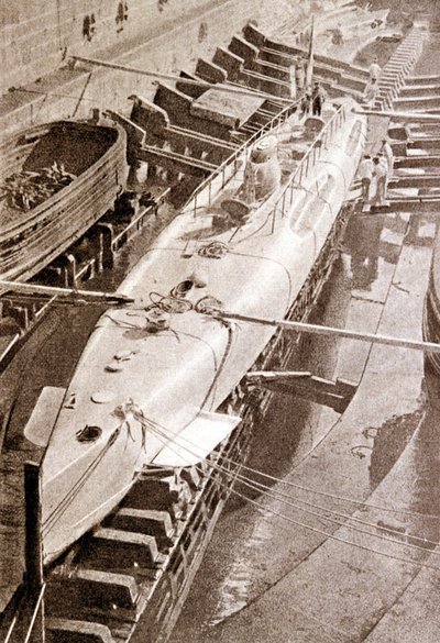 The Narval, First French Submarine by Unknown photographer