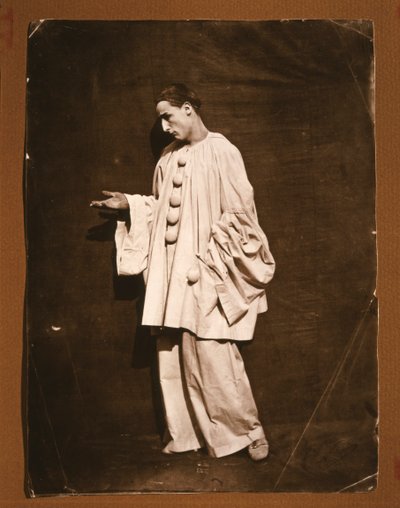The mime Jean-Charles Deburau as Pierrot by Unknown photographer