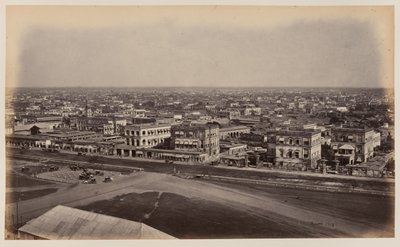 View from the Ochterlony Monument, Calcutta by Unknown photographer