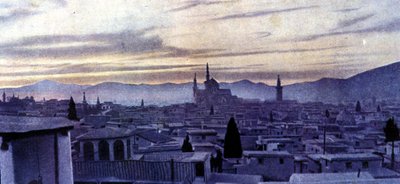 View of Damascus (Syria). Autochrome by Unknown photographer