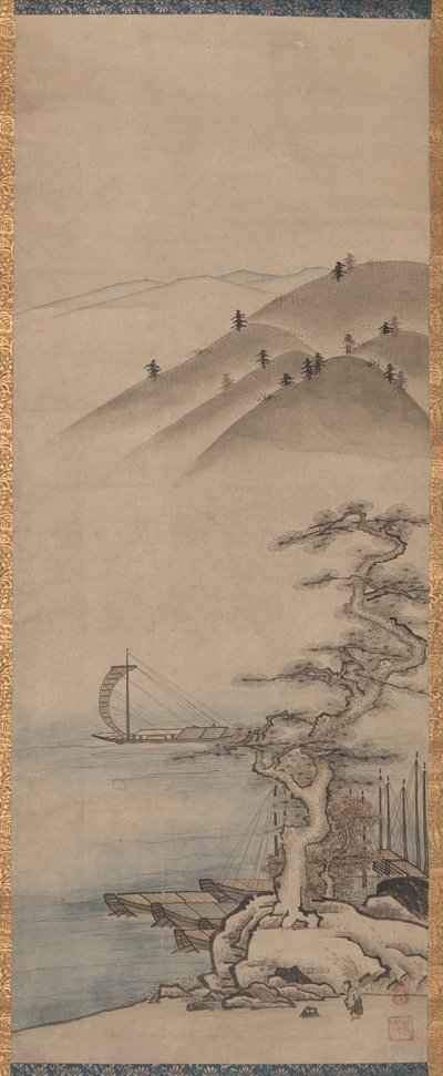 Landscapes (one of a pair) by Unkoku Toyo