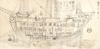 Interior of a German Battleship, 19th century by Unsen