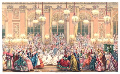 A Masquerade Ball, 1885 by Urrabieta