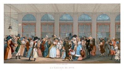 The Galerie de Bois, Paris, 1787 by Urrabieta
