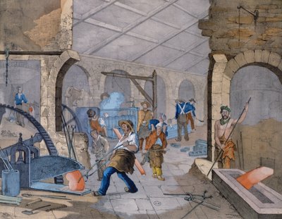 Forges, c.1860 by V. Janson