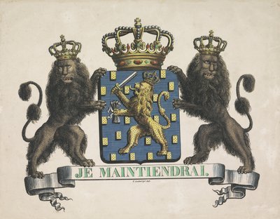 Coat of Arms of the Kingdom of the Netherlands, 1815 by V. Labargé