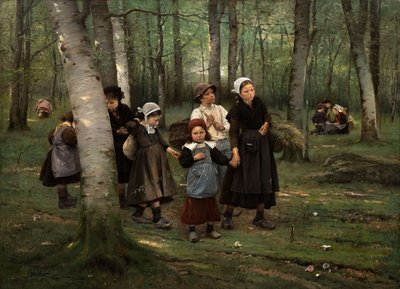 Children in the woods by Vaclav Brozik