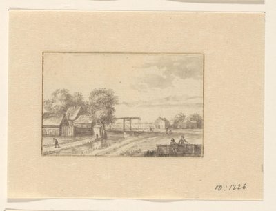 Landscape with Houses and a Drawbridge by Valentijn (possibly)