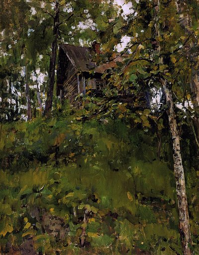 Old Bathing House in Domotkanovo by Valentin Aleksandrovich Serov
