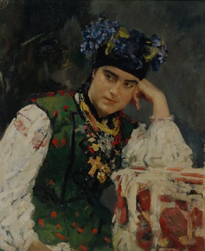 Portrait of Sofia Dragomirov by Valentin Aleksandrovich Serov