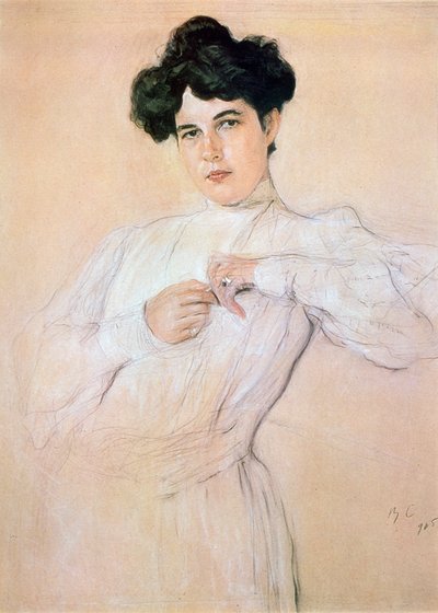 Portrait of Maria Botkina, 1905 by Valentin Serov