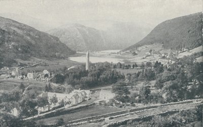 An Irish Village Glendalough by Valentine and Sons Ltd