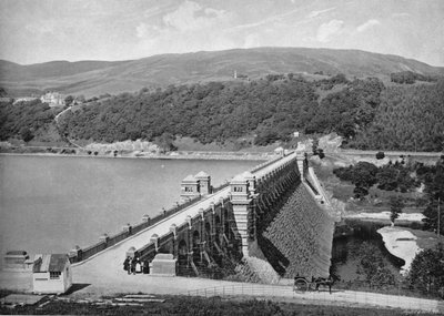 The Dam, Lake Vyrnwy by Valentine and Sons Ltd