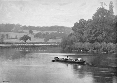 The Thames at Runnymede by Valentine and Sons Ltd