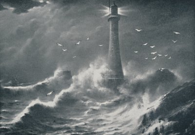 Eddystone Lighthouse by Valentine and Sons Ltd