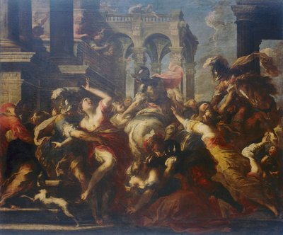 Rape of the Sabines by Valerio Castello