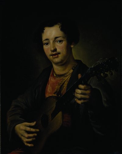 The Guitar Player, 1850s by Vasili Grigorevich Perov