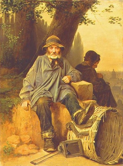 The Parisian Rag-and-Bone Man by Vasili Grigorevich Perov