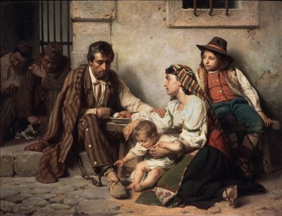 Family visiting a prisoner, 1868 by Vasili Petrovich Vereshchagin