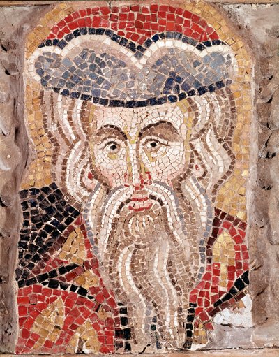 Head of a prophet (mosaic) by Veneto Byzantine School