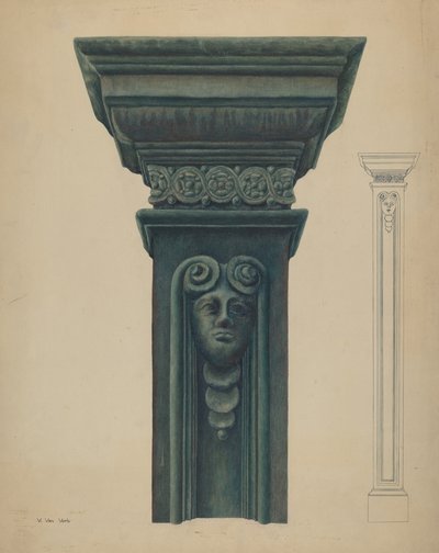 Cast Iron Pillar by Vera Van Voris