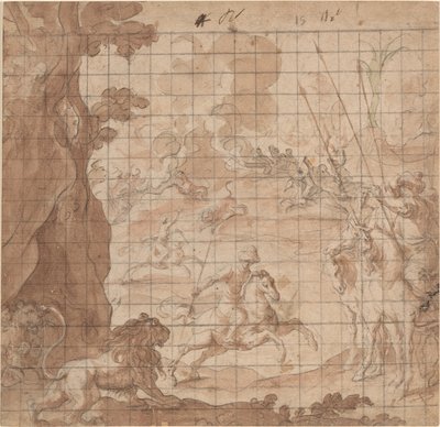 The Lion Hunt by Vicencio Carducho