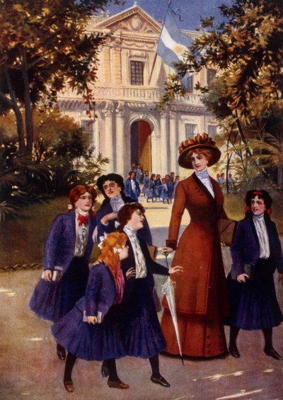 Girls Leaving School by Vicente Blasco Ibanez