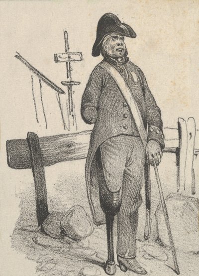 Soldier with a Pegleg, mid-19th century by Victor Adam
