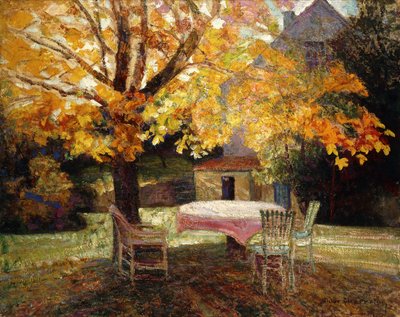 The Terrace, Autumn by Victor Charreton