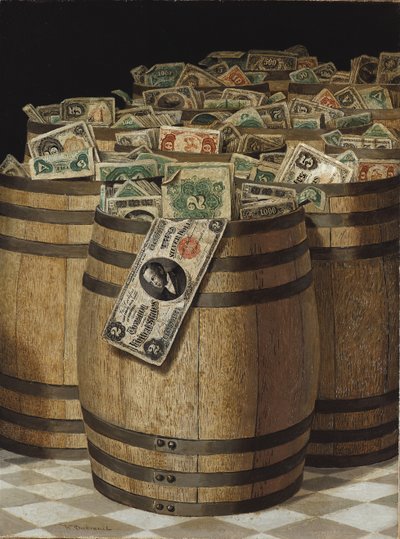 Barrels of Money by Victor Dubreuil